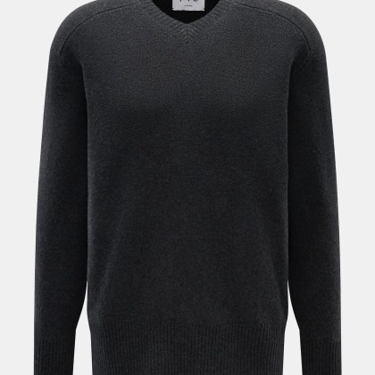 FTC - Herren - Cashmere V-Neck-Pullover anthrazit FTC - Herren - Cashmere V-Neck-Pullover anthrazit