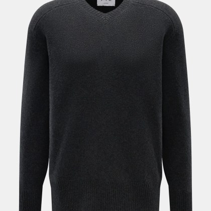 FTC - Herren - Cashmere V-Neck-Pullover anthrazit FTC - Herren - Cashmere V-Neck-Pullover anthrazit