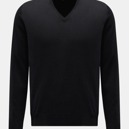 Filippo de Laurentiis - Herren - Merino Feinstrick V-Neck Pullover dark navy Filippo de Laurentiis - Herren - Merino Feinstrick V-Neck Pullover dark navy