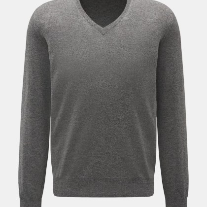 BRAUN Hamburg - Herren - V-Neck Pullover grau meliert BRAUN Hamburg - Herren - V-Neck Pullover grau meliert