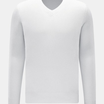 von Braun - Herren - Cashmere V-Neck Pullover hellgrau von Braun - Herren - Cashmere V-Neck Pullover hellgrau