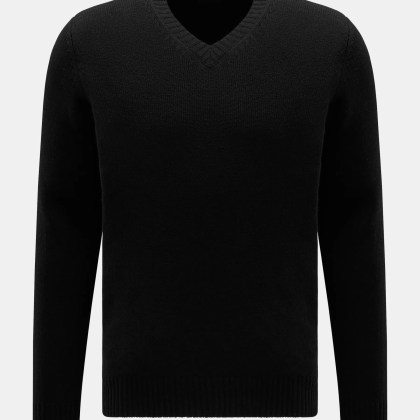 von Braun - Herren - Cashmere V-Neck Pullover schwarz von Braun - Herren - Cashmere V-Neck Pullover schwarz