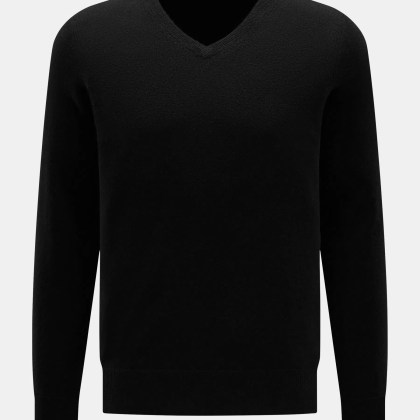 von Braun - Herren - Cashmere V-Neck Pullover schwarz von Braun - Herren - Cashmere V-Neck Pullover schwarz