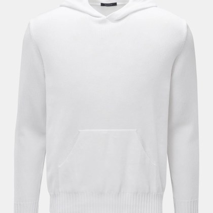 04651/ A trip in a bag - Herren - Kapuzenpullover weiß 04651/ A trip in a bag - Herren - Kapuzenpullover weiß