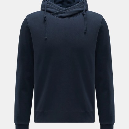 04651/ A trip in a bag - Herren - Kapuzenpullover %27AF Cord Hoodie%27 navy 04651/ A trip in a bag - Herren - Kapuzenpullover %27AF Cord Hoodie%27 navy