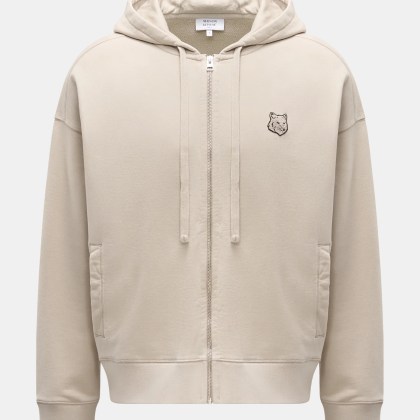 Maison Kitsuné - Herren - Sweatjacke %27Bold Fox%27 beige Maison Kitsuné - Herren - Sweatjacke %27Bold Fox%27 beige