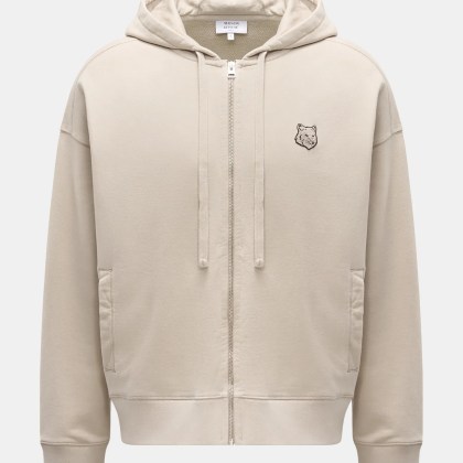 Maison Kitsuné - Herren - Sweatjacke %27Bold Fox%27 beige Maison Kitsuné - Herren - Sweatjacke %27Bold Fox%27 beige