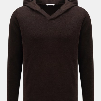 04651/ A trip in a bag - Herren - Kapuzenpullover dunkelbraun 04651/ A trip in a bag - Herren - Kapuzenpullover dunkelbraun
