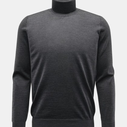 von Braun - Herren - Merino Feinstrick-Rollkragenpullover anthrazit von Braun - Herren - Merino Feinstrick-Rollkragenpullover anthrazit
