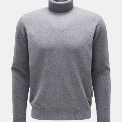 von Braun - Herren - Cashmere Rollkragenpullover grau von Braun - Herren - Cashmere Rollkragenpullover grau