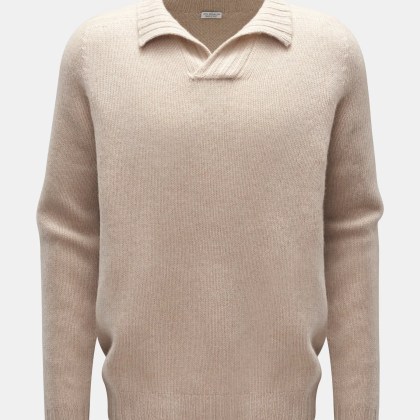 von Braun - Herren - Cashmere Troyer beige von Braun - Herren - Cashmere Troyer beige
