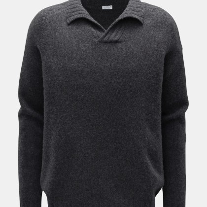 von Braun - Herren - Cashmere Troyer anthrazit von Braun - Herren - Cashmere Troyer anthrazit