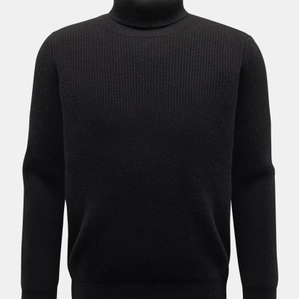 von Braun - Herren - Cashmere Rollkragenpullover schwarz von Braun - Herren - Cashmere Rollkragenpullover schwarz