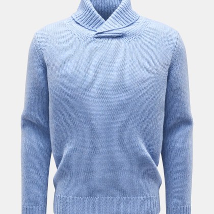 von Braun - Herren - Cashmere Pullover hellblau von Braun - Herren - Cashmere Pullover hellblau