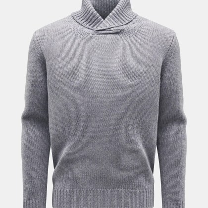 von Braun - Herren - Cashmere Pullover grau von Braun - Herren - Cashmere Pullover grau