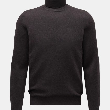 Fedeli - Herren - Cashmere Rollkragenpullover %27Derby Slim%27 dunkelbraun Fedeli - Herren - Cashmere Rollkragenpullover %27Derby Slim%27 dunkelbraun