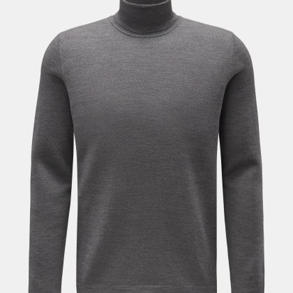 04651/ A trip in a bag - Herren - Merino Rollkragenpullover %27Oyster%27 grau 04651/ A trip in a bag - Herren - Merino Rollkragenpullover %27Oyster%27 grau