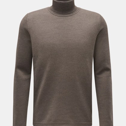 04651/ A trip in a bag - Herren - Merino Rollkragenpullover %27Oyster%27 graubraun 04651/ A trip in a bag - Herren - Merino Rollkragenpullover %27Oyster%27 graubraun