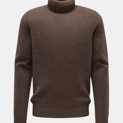 04651/ A trip in a bag - Herren - Rollkragenpullover %27Blended Ricecorn Turtle%27 graubraun 04651/ A trip in a bag - Herren - Rollkragenpullover %27Blended Ricecorn Turtle%27 graubraun