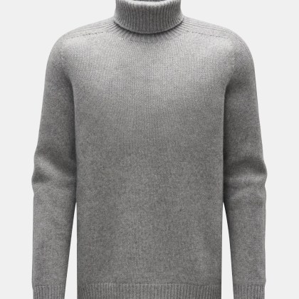 04651/ A trip in a bag - Herren - Rollkragenpullover %27Blended Turtle%27 grau 04651/ A trip in a bag - Herren - Rollkragenpullover %27Blended Turtle%27 grau