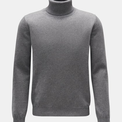 von Braun - Herren - Cashmere Rollkragenpullover grau von Braun - Herren - Cashmere Rollkragenpullover grau
