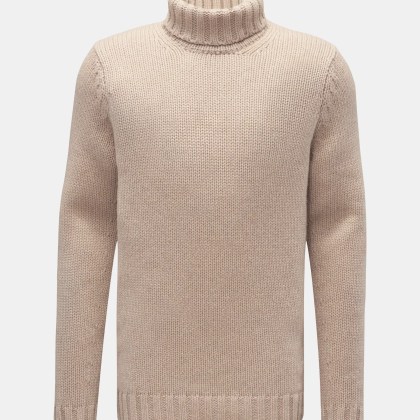 von Braun - Herren - Cashmere Rollkragenpullover beige von Braun - Herren - Cashmere Rollkragenpullover beige