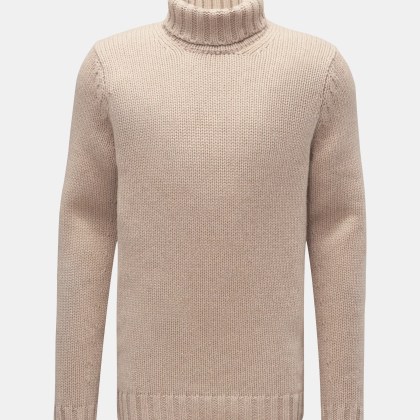 von Braun - Herren - Cashmere Rollkragenpullover beige von Braun - Herren - Cashmere Rollkragenpullover beige