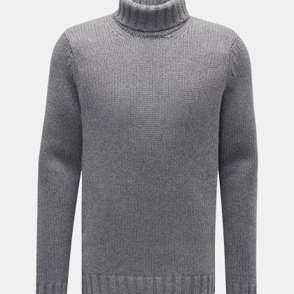 von Braun - Herren - Cashmere Rollkragenpullover grau von Braun - Herren - Cashmere Rollkragenpullover grau