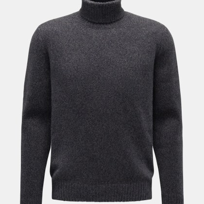 von Braun - Herren - Cashmere Rollkragenpullover dark navy von Braun - Herren - Cashmere Rollkragenpullover dark navy