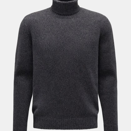 von Braun - Herren - Cashmere Rollkragenpullover dark navy von Braun - Herren - Cashmere Rollkragenpullover dark navy
