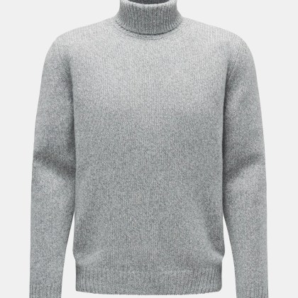 von Braun - Herren - Cashmere Rollkragenpullover grau von Braun - Herren - Cashmere Rollkragenpullover grau