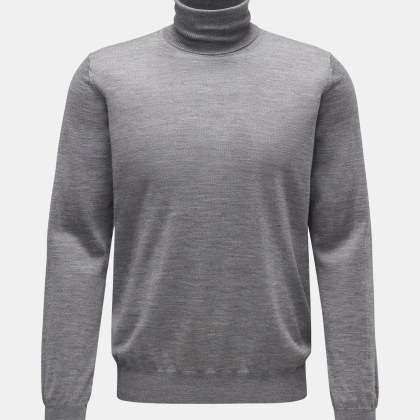 von Braun - Herren - Feinstrick-Rollkragenpullover grau von Braun - Herren - Feinstrick-Rollkragenpullover grau