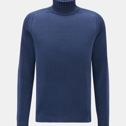 04651/ A trip in a bag - Herren - Rollkragenpullover %27Foggy Turtle%27 graublau 04651/ A trip in a bag - Herren - Rollkragenpullover %27Foggy Turtle%27 graublau