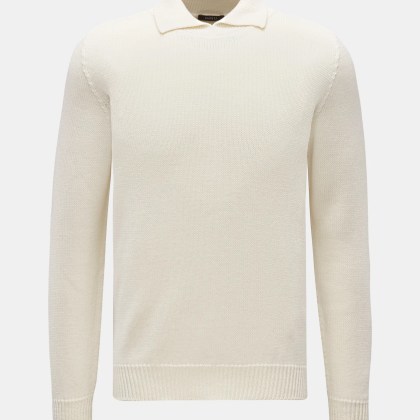 04651/ A trip in a bag - Herren - Pullover %27Foggy Mock%27 creme 04651/ A trip in a bag - Herren - Pullover %27Foggy Mock%27 creme