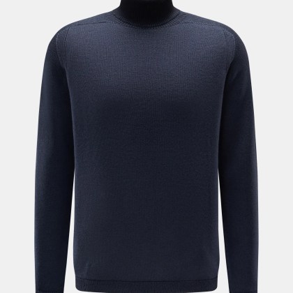 04651/ A trip in a bag - Herren - Rollkragenpullover dunkelblau 04651/ A trip in a bag - Herren - Rollkragenpullover dunkelblau