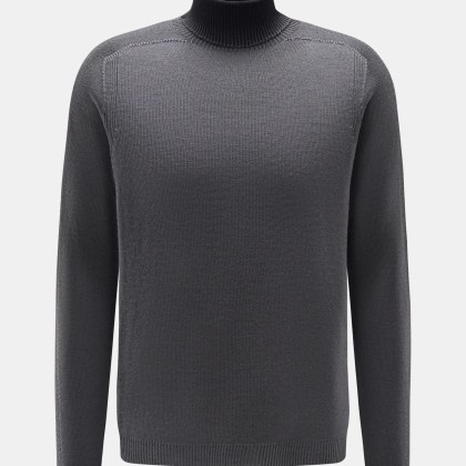 04651/ A trip in a bag - Herren - Rollkragenpullover grau 04651/ A trip in a bag - Herren - Rollkragenpullover grau