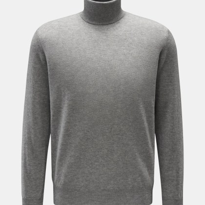 Filippo de Laurentiis - Herren - Rollkragenpullover grau meliert Filippo de Laurentiis - Herren - Rollkragenpullover grau meliert