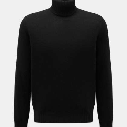 04651/ A trip in a bag - Herren - Cashmere Rollkragenpullover %27Boiled Cashmere Turtle%27 schwarz 04651/ A trip in a bag - Herren - Cashmere Rollkragenpullover %27Boiled Cashmere Turtle%27 schwarz