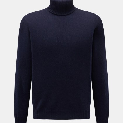 04651/ A trip in a bag - Herren - Cashmere Rollkragenpullover %27Boiled Cashmere Turtle%27 navy 04651/ A trip in a bag - Herren - Cashmere Rollkragenpullover %27Boiled Cashmere Turtle%27 navy