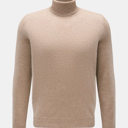von Braun - Herren - Cashmere Rollkragenpullover beige von Braun - Herren - Cashmere Rollkragenpullover beige