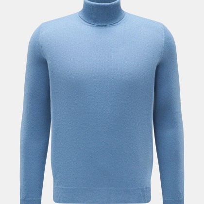 von Braun - Herren - Cashmere Rollkragenpullover blau von Braun - Herren - Cashmere Rollkragenpullover blau
