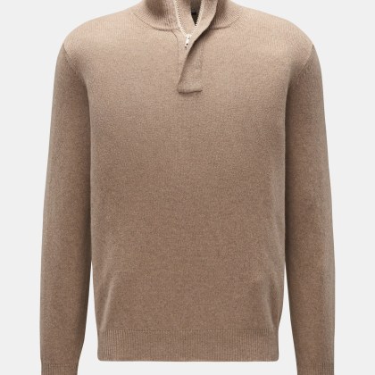 04651/ A trip in a bag - Herren - Cashmere Troyer beige meliert 04651/ A trip in a bag - Herren - Cashmere Troyer beige meliert