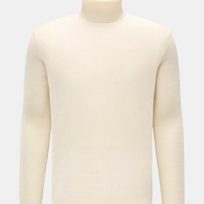 Emporio Armani - Herren - Rollkragenpullover creme Emporio Armani - Herren - Rollkragenpullover creme
