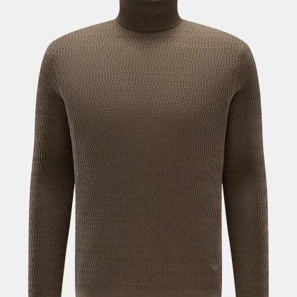 Emporio Armani - Herren - Rollkragenpullover graubraun Emporio Armani - Herren - Rollkragenpullover graubraun