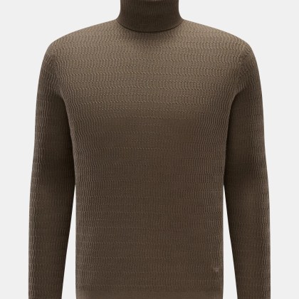 Emporio Armani - Herren - Rollkragenpullover graubraun Emporio Armani - Herren - Rollkragenpullover graubraun