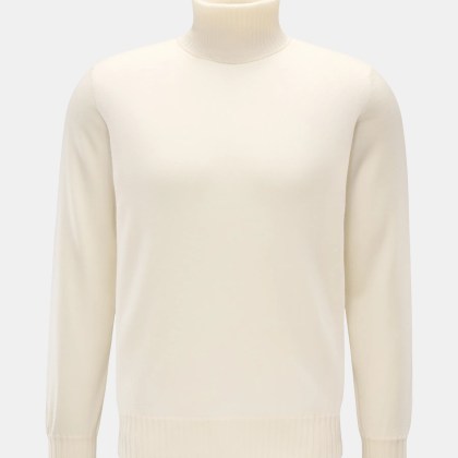 Fioroni - Herren - Cashmere Rollkragenpullover creme Fioroni - Herren - Cashmere Rollkragenpullover creme
