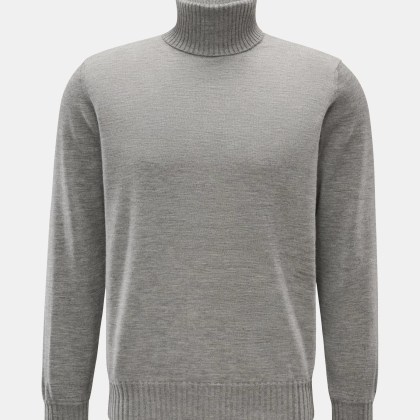 Fioroni - Herren - Cashmere Rollkragenpullover grau meliert Fioroni - Herren - Cashmere Rollkragenpullover grau meliert