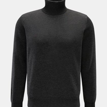 Fioroni - Herren - Cashmere Rollkragenpullover anthrazit meliert Fioroni - Herren - Cashmere Rollkragenpullover anthrazit meliert