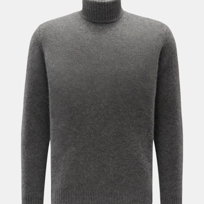 Filippo de Laurentiis - Herren - Rollkragenpullover dunkelgrau meliert Filippo de Laurentiis - Herren - Rollkragenpullover dunkelgrau meliert