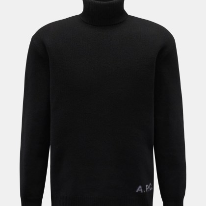 A.P.C. - Herren - Rollkragenpullover %27Walter%27 schwarz A.P.C. - Herren - Rollkragenpullover %27Walter%27 schwarz